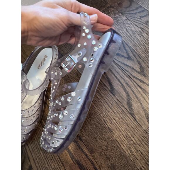 MELISSA Possession Crystals Women's Jelly Sandals Sz 7 NWT $500 - Picture 8 of 16